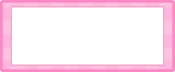 cute pink banner, tag, label checkerboard, checkers, gingham, plaid, tartan decoration