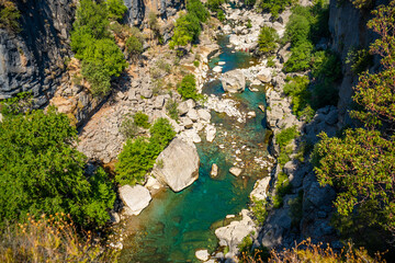 Koprulu Canyon National Park in Manavgat of Antalya. 