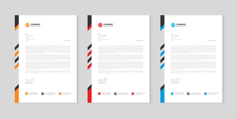 Professional creative letterhead template design