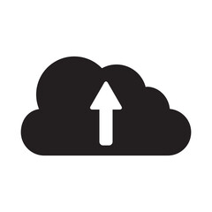 Cloud Upload File Storage Icon Vector Illustration Design