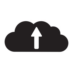 Cloud Upload File Storage Icon Vector Illustration Design