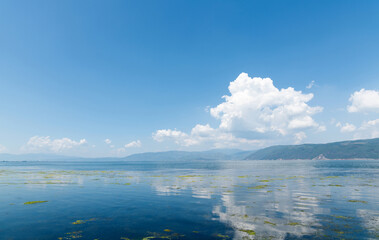 Beautiful landscape of mountain and lake