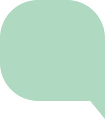 green speech bubbles on transparent background . chat box or chat vector square and doodle message or communication icon Cloud speaking for comics and minimal message dialog