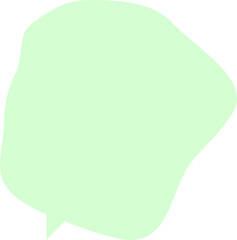 green speech bubbles on transparent background . chat box or chat vector square and doodle message or communication icon Cloud speaking for comics and minimal message dialog