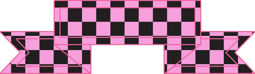 cute masking tape, banner, tag, label checkers, gingham, plaid, tartan decoration