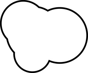 white speech bubbles on transparent background . chat box or chat vector square and doodle message or communication icon Cloud speaking for comics and minimal message dialog