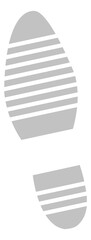 Shoe step mark. Human foot print icon