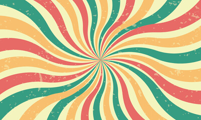 Retro sun background. Vintage rays of the sun. Vector illustration