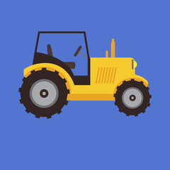 art illustration design concept symbol icon logo tractor isolated 