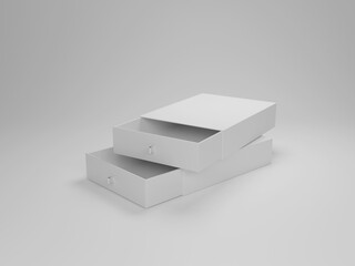 Gift box packaging mockup 3d rendering  