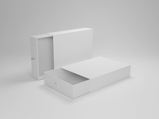 Gift box packaging mockup 3d rendering  