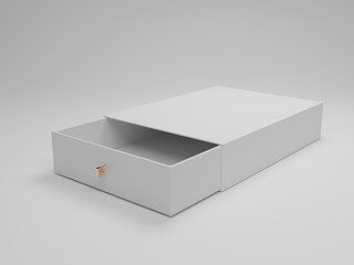 Gift box packaging mockup 3d rendering  