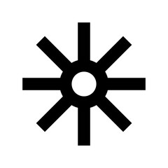 Obraz premium Snowflake Vector Icon