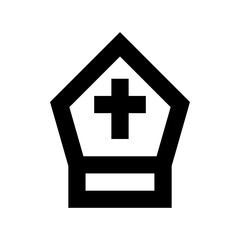 Obraz premium Church Vector Icon