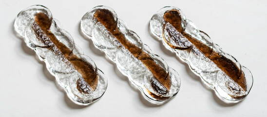 Obraz premium Mid-century modern glass wall decoration set