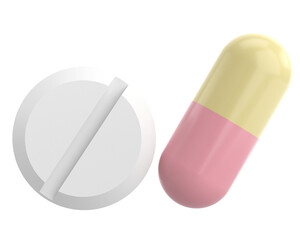 Medicine. 3D drug. 3D illustration.