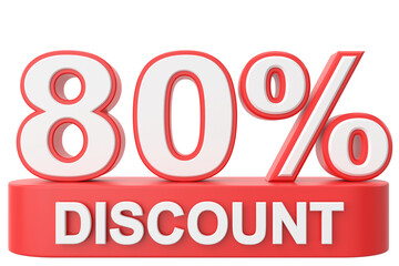 3D eighty percent discount. 80% discount. 80% sale.