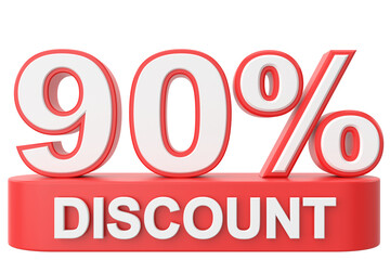 3D ninety percent discount. 90% discount. 90% sale.
