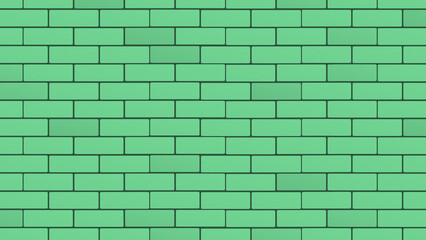 green brick wall background