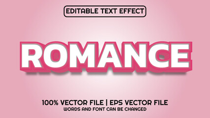 Editable text effect modern 3d and minimal font style