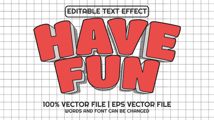 Editable text effect modern 3d and minimal font style