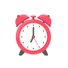 Loud alarm clock alerts wake up time and schedule.
