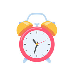 Loud alarm clock alerts wake up time and schedule.