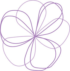 Line Flower Minimal Drawing Decoract