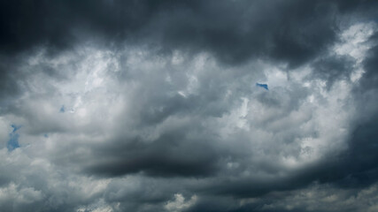 The sky with dark clouds for background