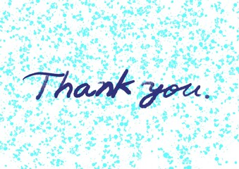 Thank you ありがとう　メッセージ