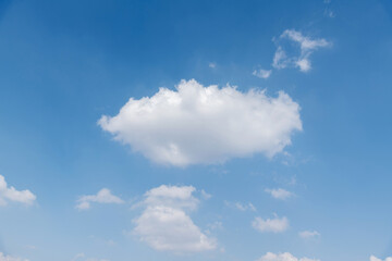 Beautiful blue sky with white clouds