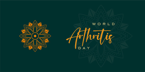 World Arthritis Day. Holiday concept. Template for background, banner, card, poster, t-shirt with text inscription