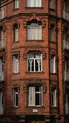 old brick building with windows