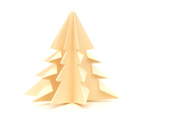 Origami paper christmas tree