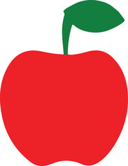 Flat icon apple isolated on white background. Fruit icon.