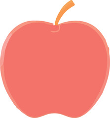 Obraz premium Flat icon apple isolated on white background. Fruit icon.