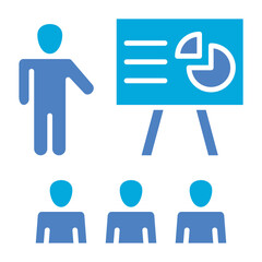 Presentation Glyph Two Color Icon