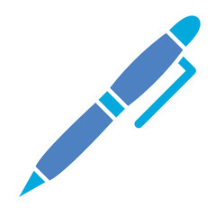 Ballpoint Glyph Two Color Icon