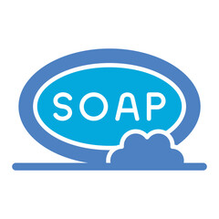 Soap Glyph Two Color Icon