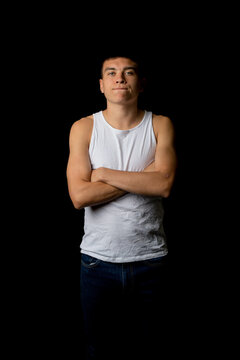 A portrait of a nineteen year old teen boy