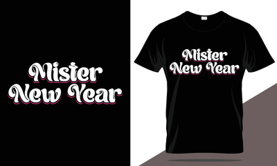 New year 2023 t-shirt design, typography t-shirt new year t-shirt template