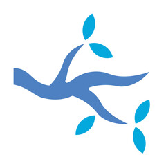 Branch Glyph Two Color Icon