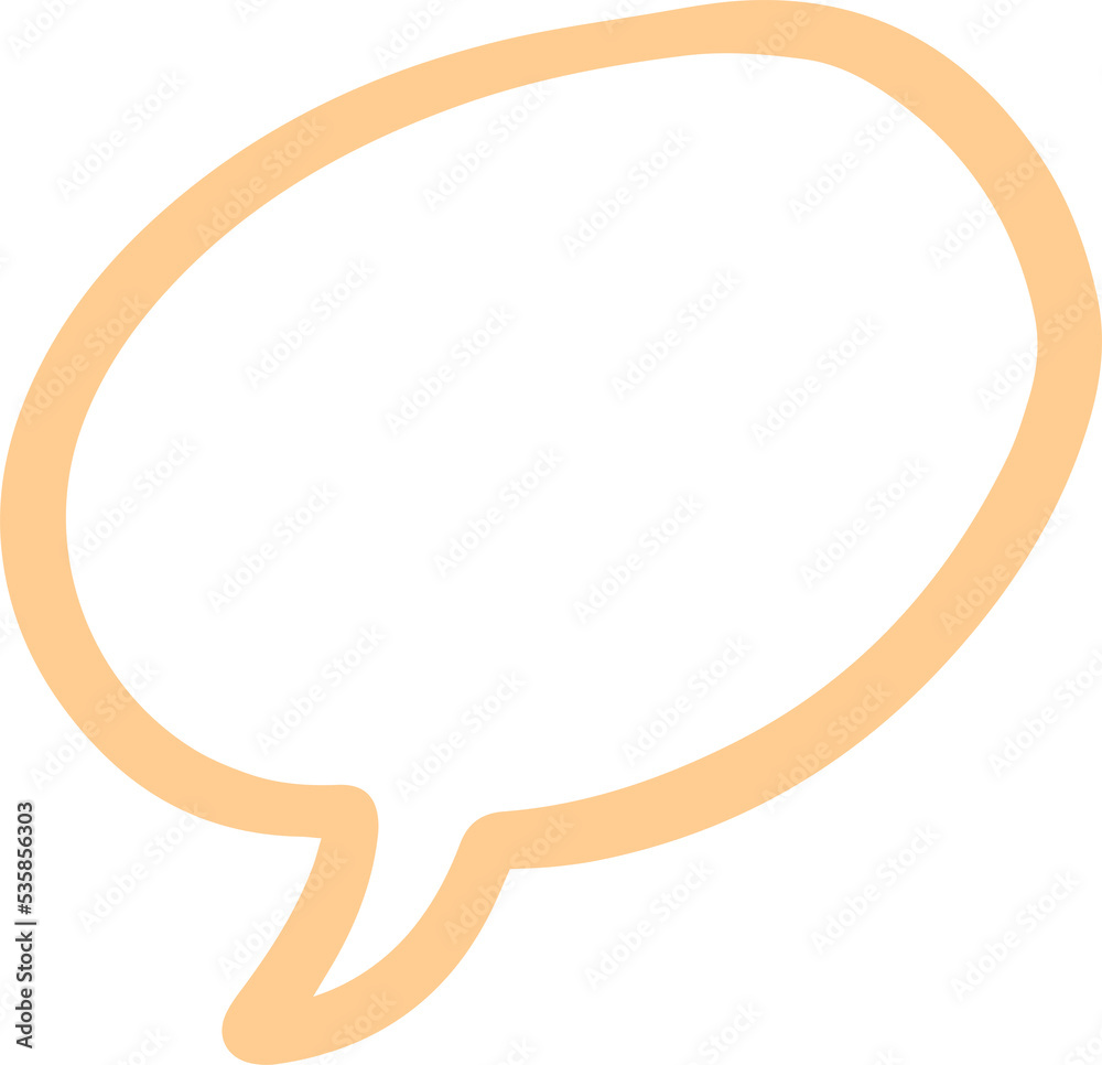 Aufkleber colorful outline stroke bubble speech shape. balloon text isolated in transparent background.