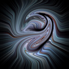 Psychedelic abstract texture composed of flowing stripes