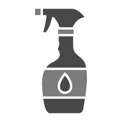 Cleaning Spray Greyscale Glyph Icon