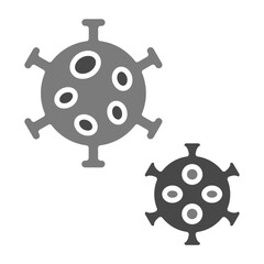 Obraz premium Virus Greyscale Glyph Icon