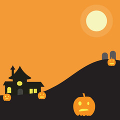 Happy Halloween background vector illustration.