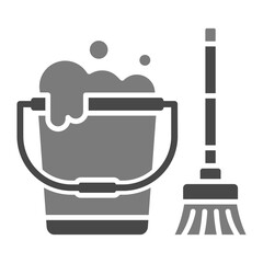 Cleaning Greyscale Glyph Icon