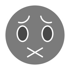 Muted Greyscale Glyph Icon