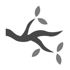 Branch Greyscale Glyph Icon